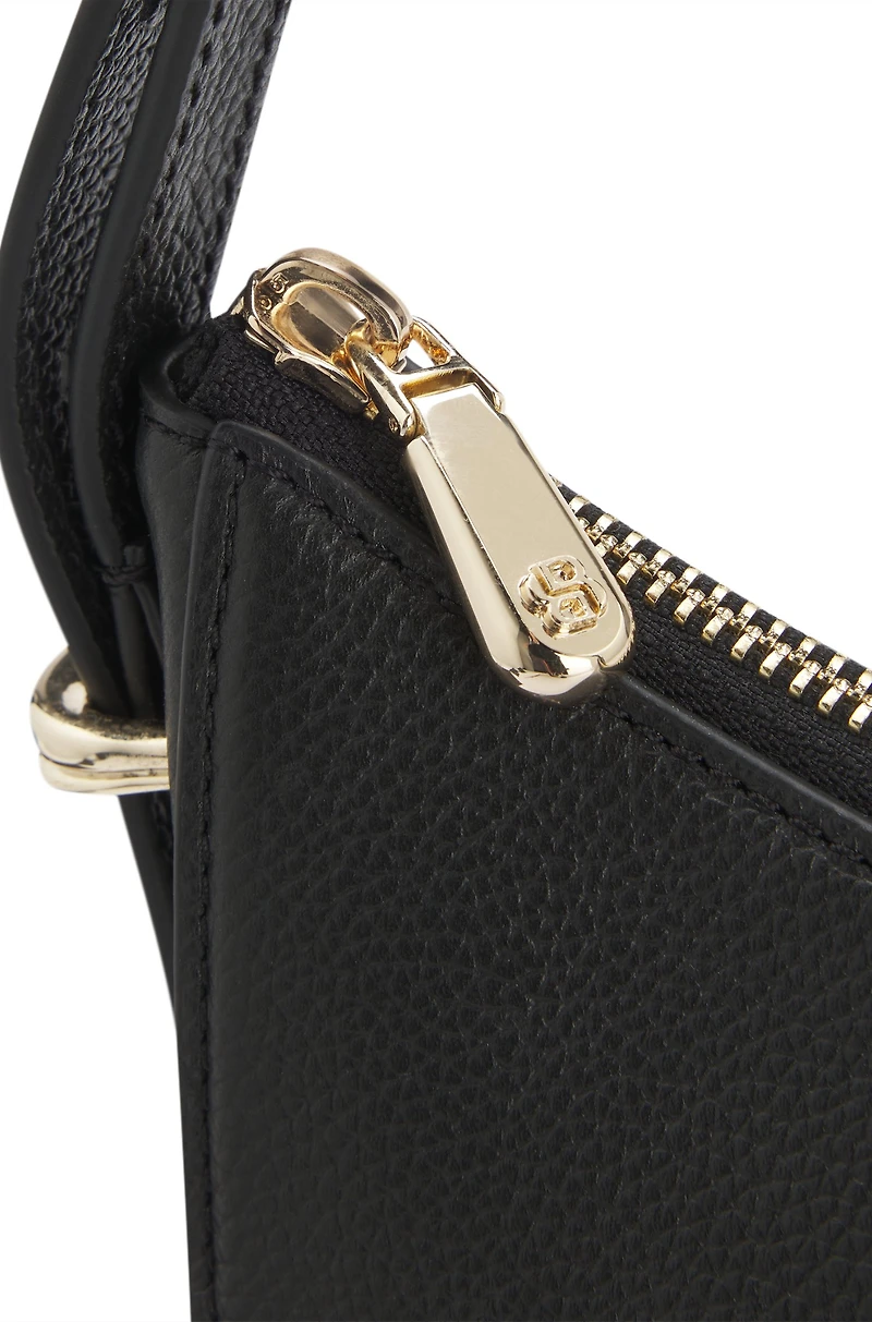 Leather crossbody bag with Double B monogram