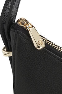 Leather crossbody bag with Double B monogram