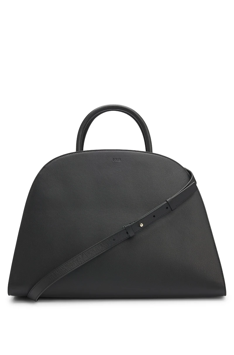 Ariell tote bag in grained leather with detachable strap