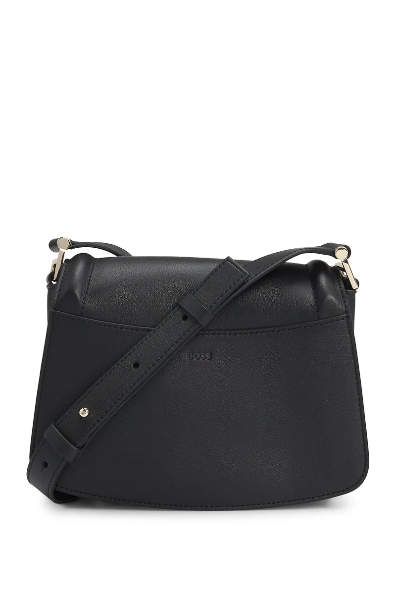 Ariell saddle bag in grained leather