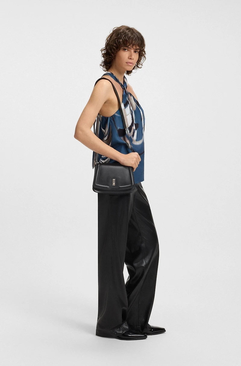 Ariell saddle bag in grained leather