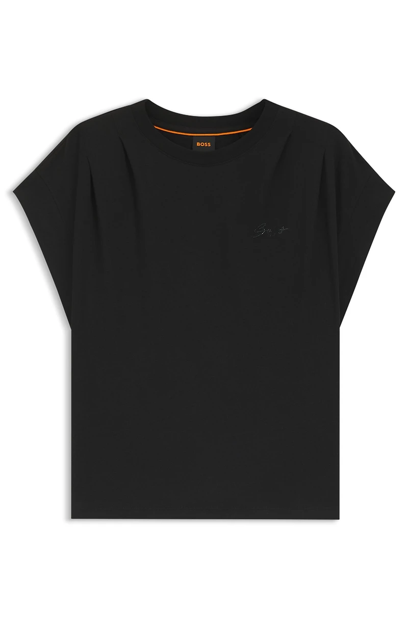 Handwritten-logo relaxed-fit T-shirt cotton jersey