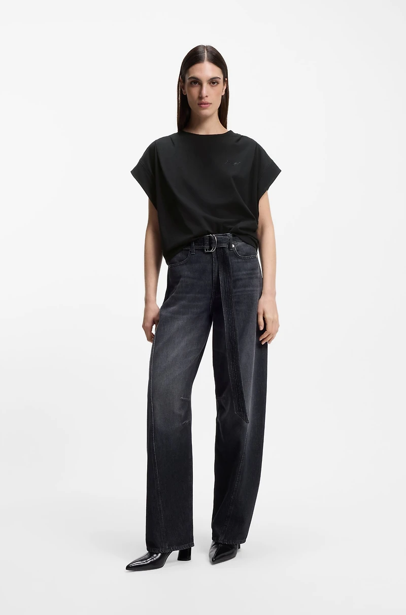 Handwritten-logo relaxed-fit T-shirt cotton jersey