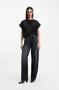 Handwritten-logo relaxed-fit T-shirt cotton jersey