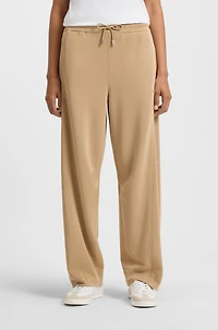 Embroidered-logo tracksuit bottoms with balloon shape