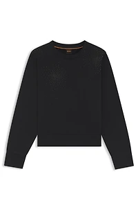 Crystal-artwork sweatshirt cotton terry