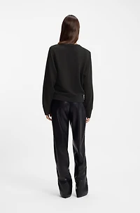 Crystal-artwork sweatshirt cotton terry