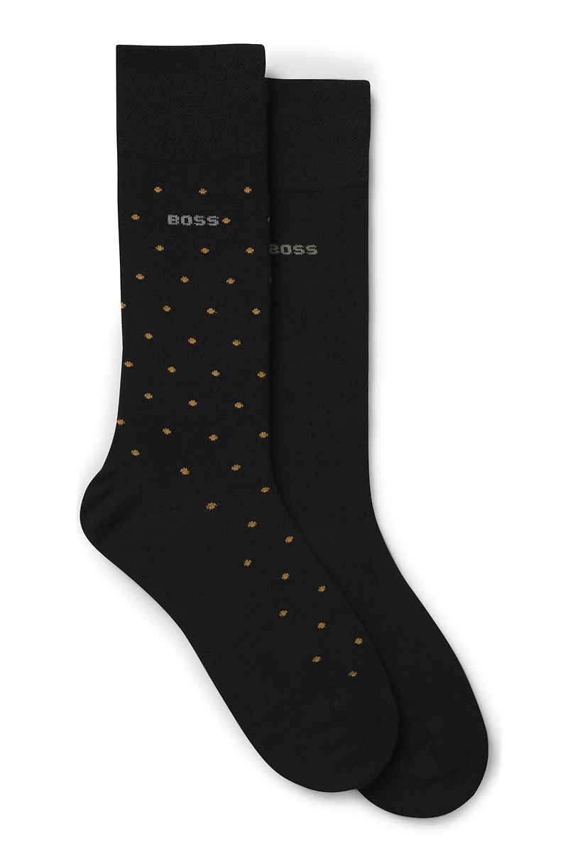 Two-pack of logo socks in a regular length