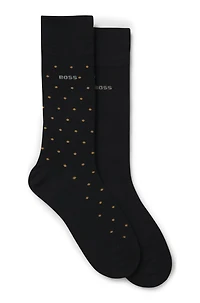 Two-pack of logo socks in a regular length