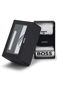 Three-pack of logo-detail socks in a short length