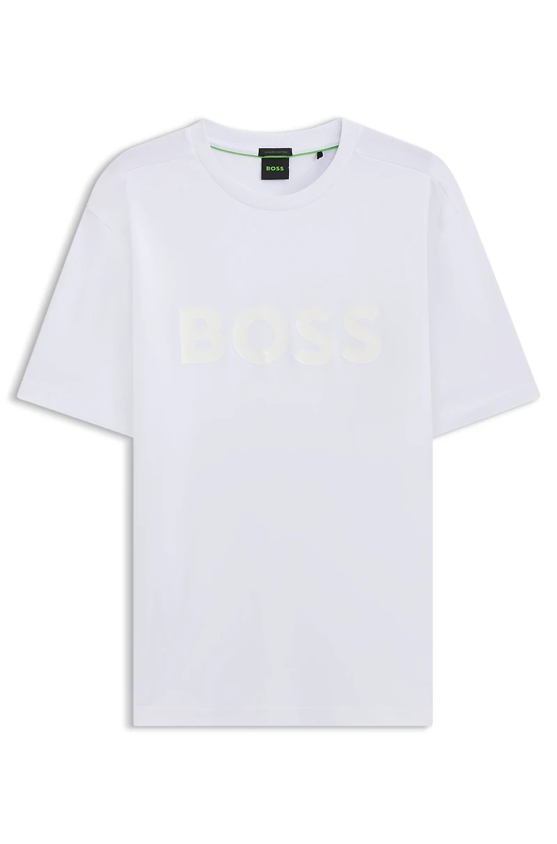 Structured-logo T-shirt cotton jersey