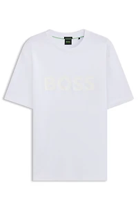 Structured-logo T-shirt cotton jersey