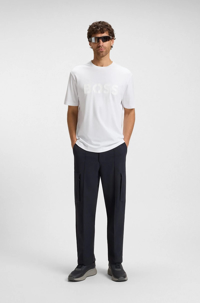 Structured-logo T-shirt cotton jersey