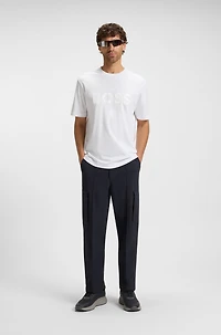 Structured-logo T-shirt cotton jersey