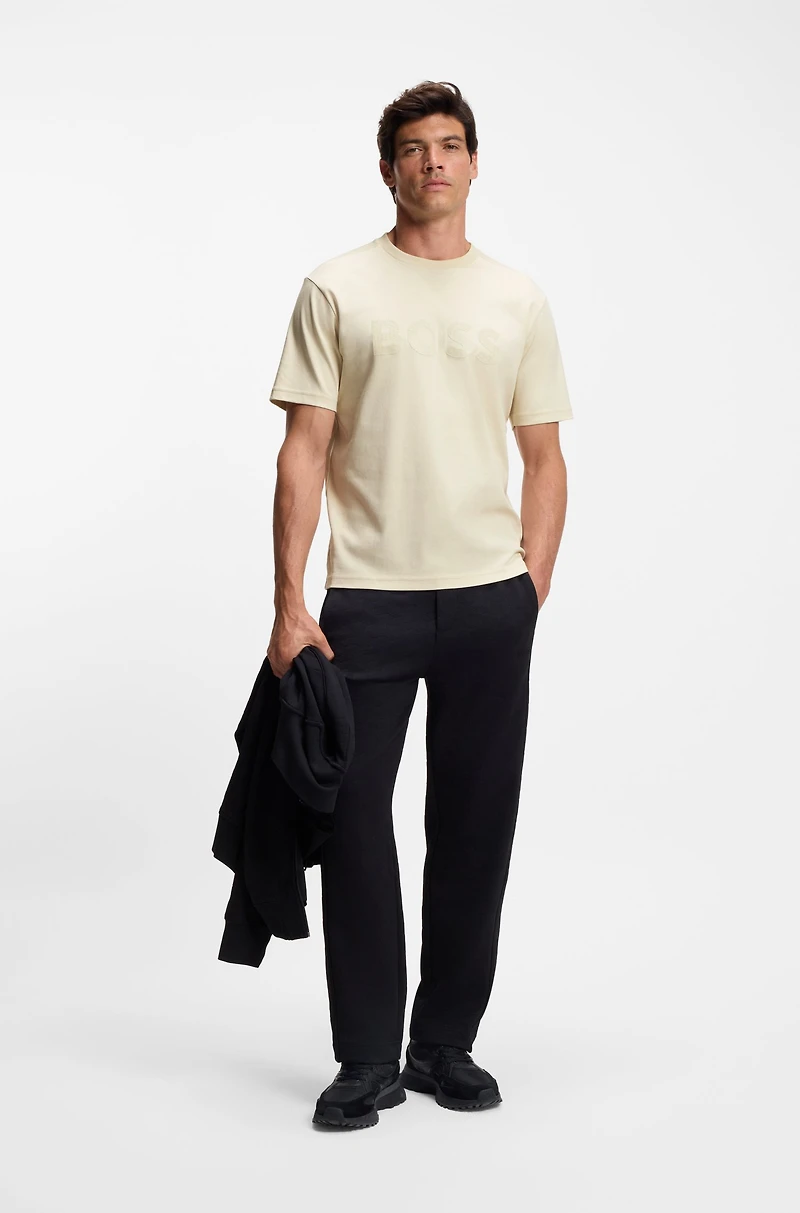 Structured-logo T-shirt cotton jersey