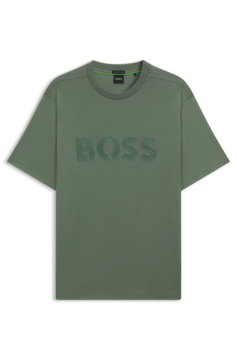 Structured-logo T-shirt cotton jersey