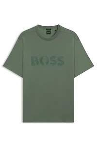 Structured-logo T-shirt cotton jersey