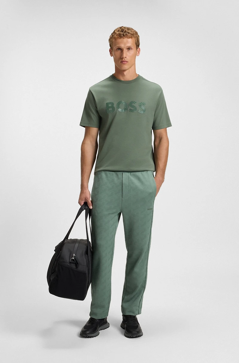 Structured-logo T-shirt cotton jersey