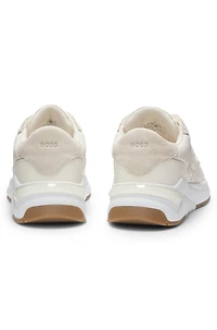 Trainers with stitched Double B monogram