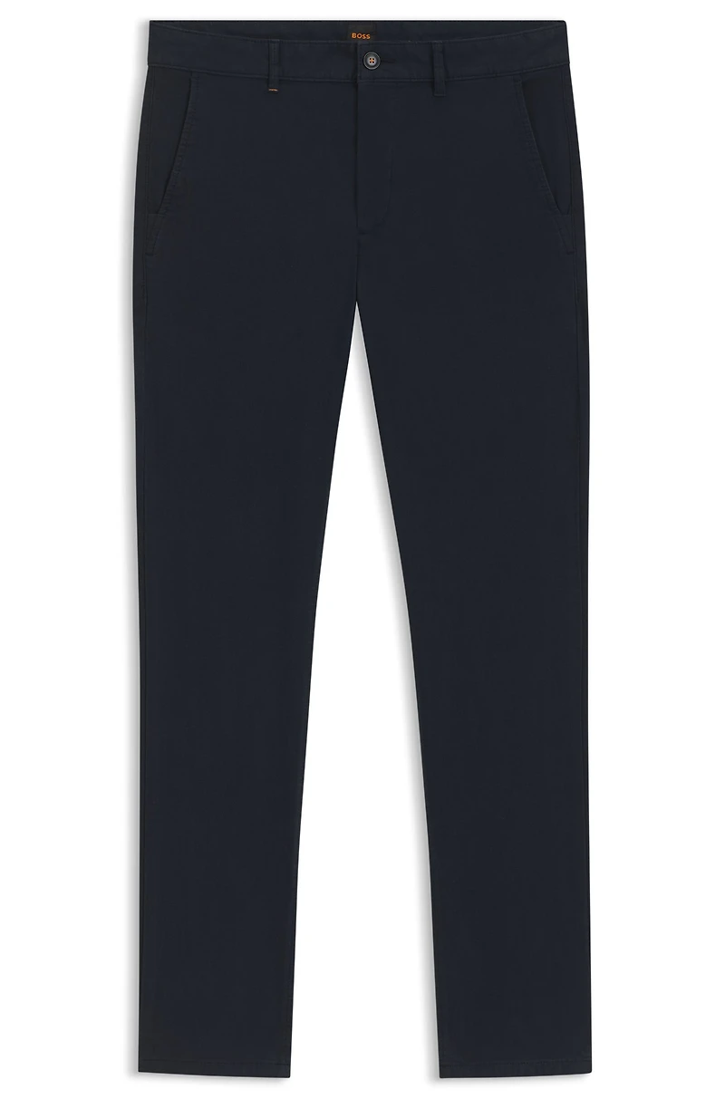 Slim-fit pants stretch cotton