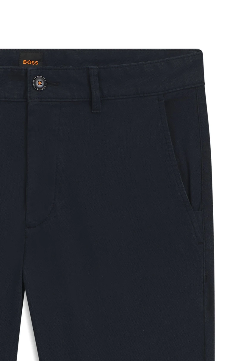 Slim-fit pants stretch cotton