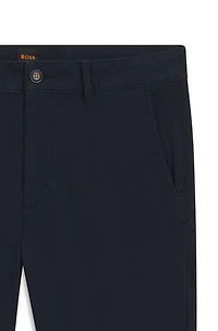 Slim-fit pants stretch cotton