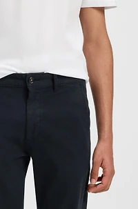 Slim-fit pants stretch cotton