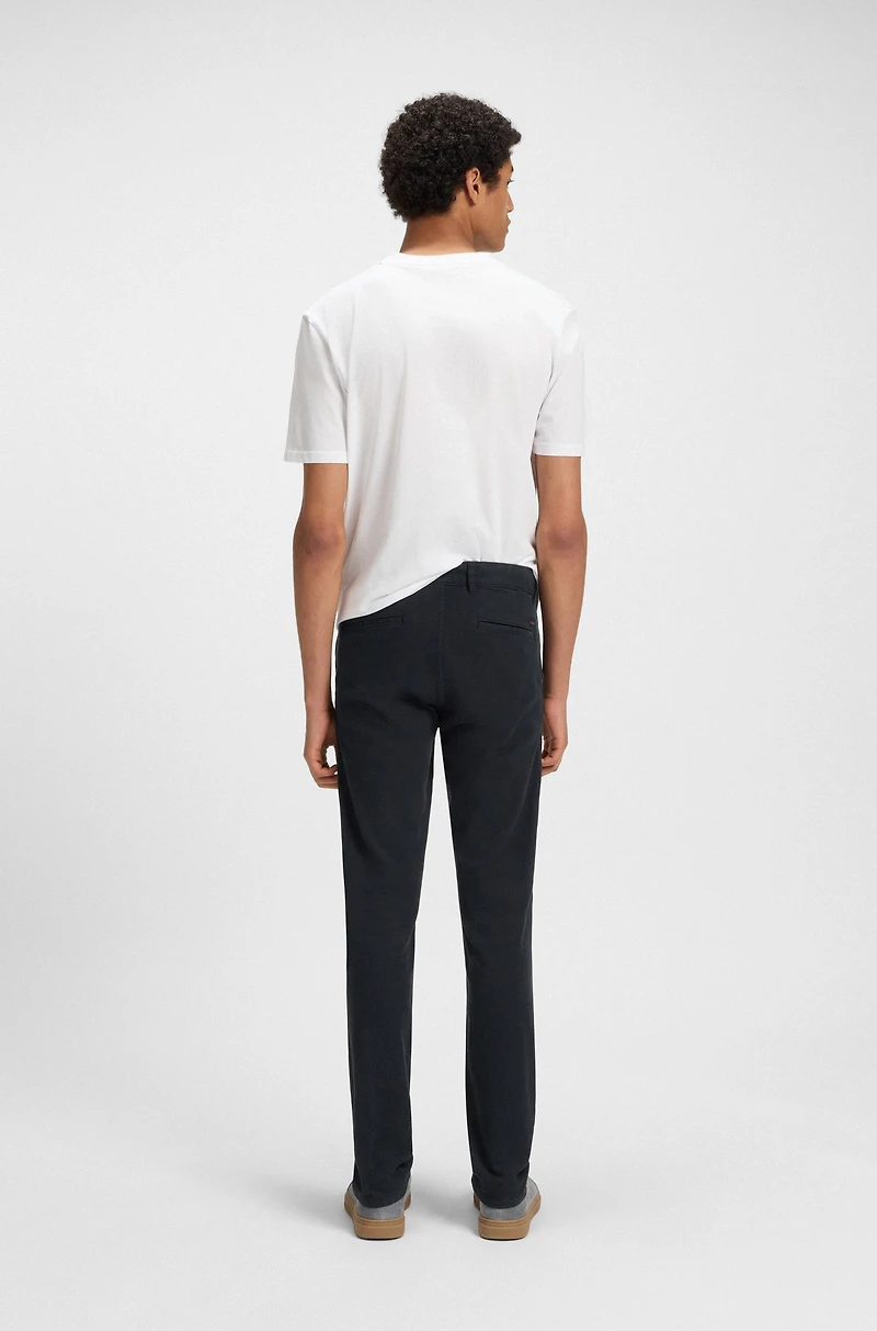 Slim-fit pants stretch cotton