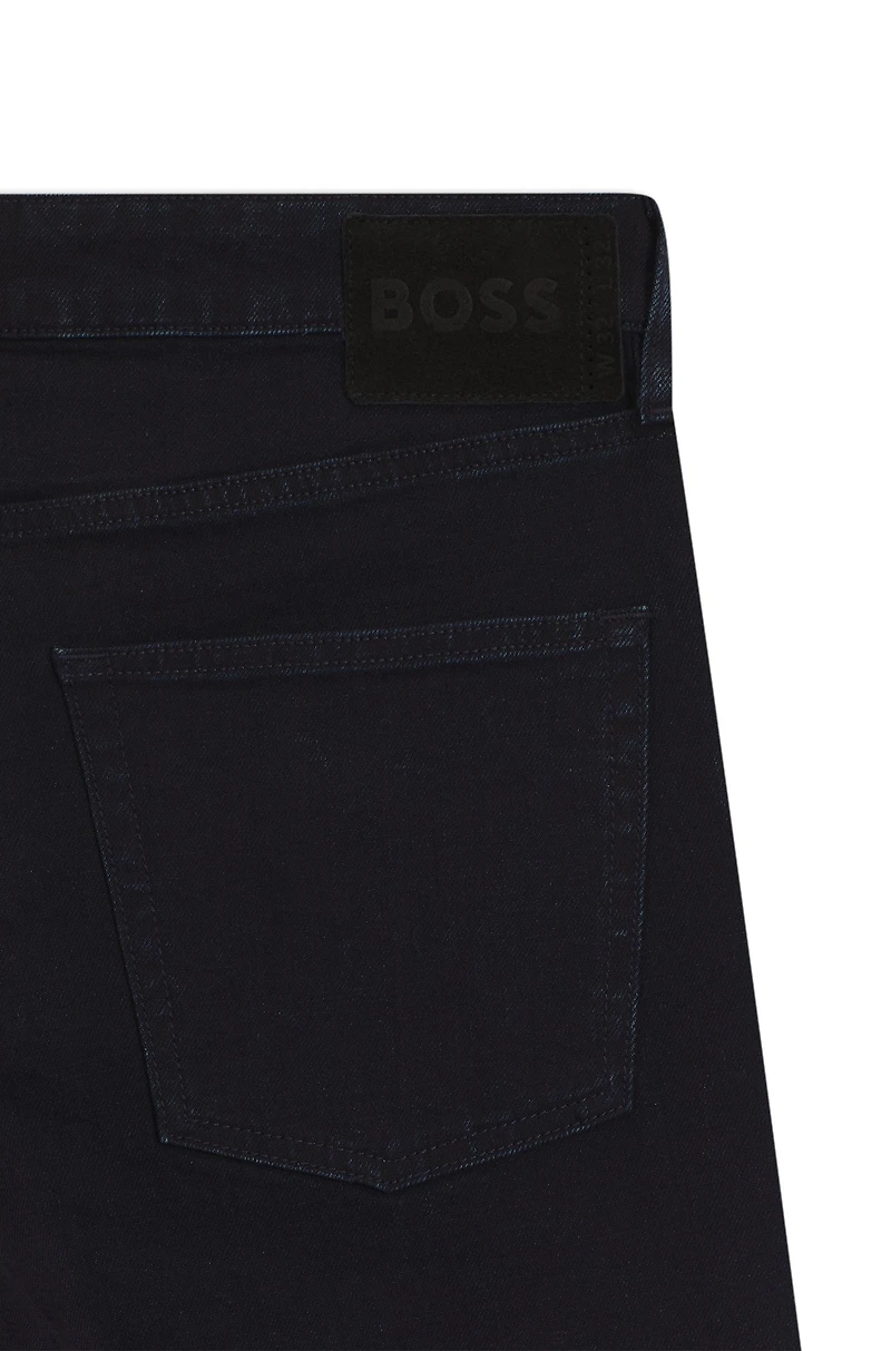 Blue slim-fit jeans comfort-stretch denim