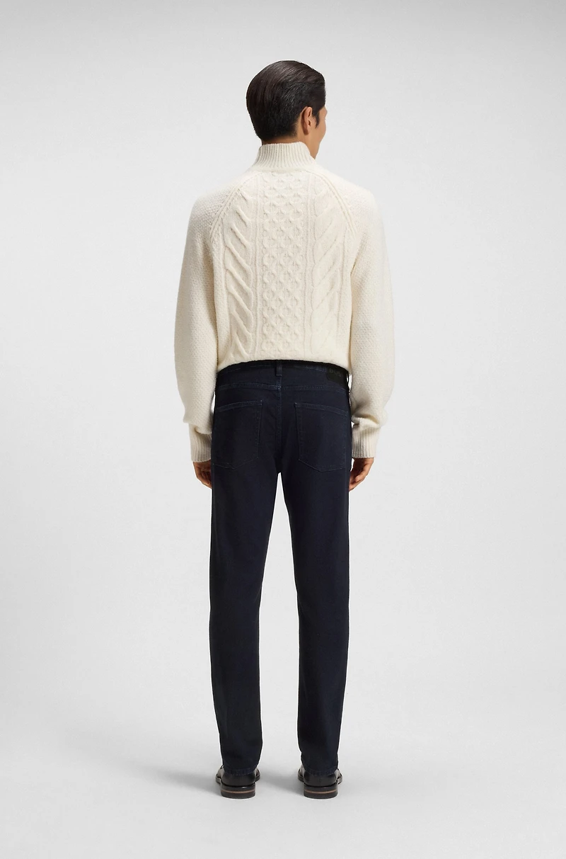 Blue slim-fit jeans comfort-stretch denim