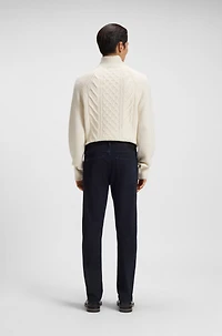 Blue slim-fit jeans comfort-stretch denim