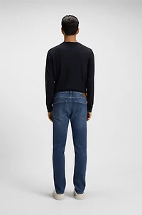 Blue slim-fit jeans performance denim