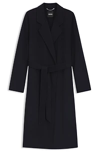 Wool-blend coat a slim fit