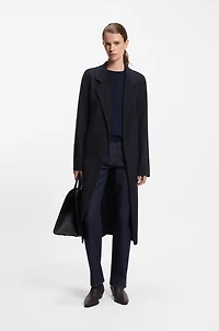 Wool-blend coat a slim fit