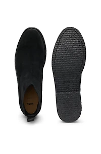 Elasticated-panel Chelsea boots suede