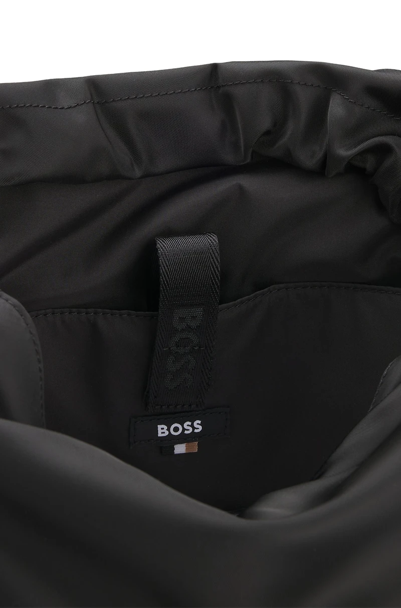 Twill backpack with Double B monogram
