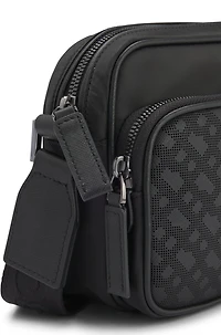 Crossbody bag with monogram pattern
