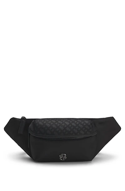 Belt bag with monogram pattern