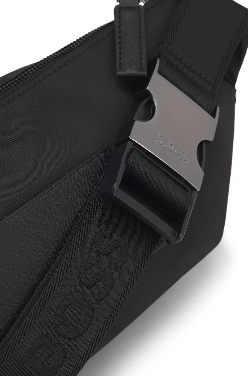 Belt bag with monogram pattern