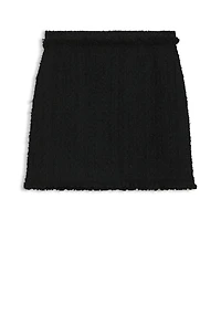 Mini skirt velvet tweed