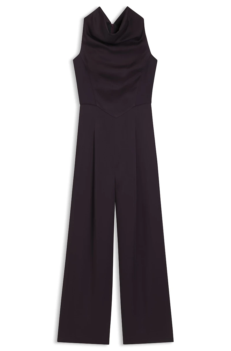 Sablé jumpsuit with draped neckline