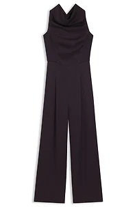 Sablé jumpsuit with draped neckline