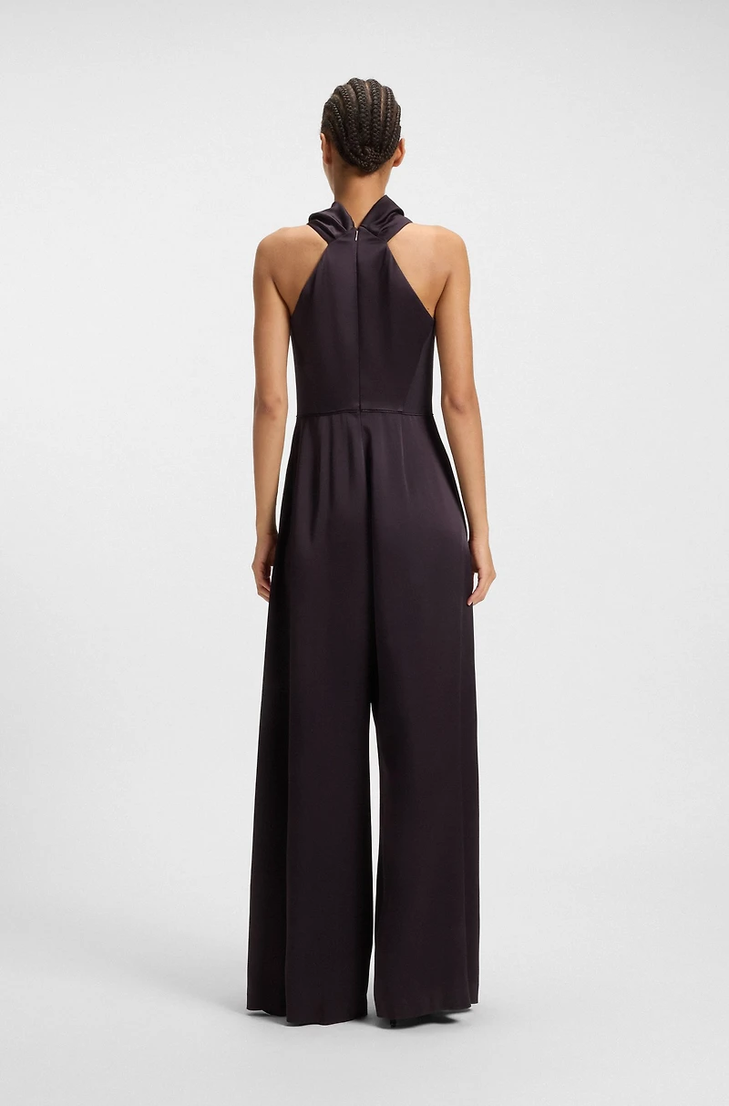 Sablé jumpsuit with draped neckline