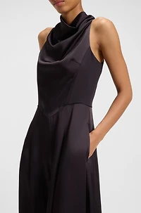 Sablé jumpsuit with draped neckline