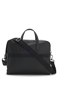 Document case with monogram pattern
