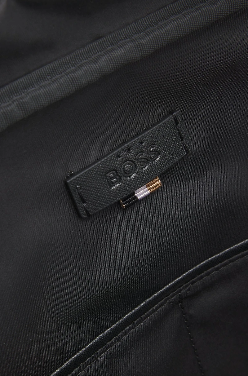Document case with monogram pattern