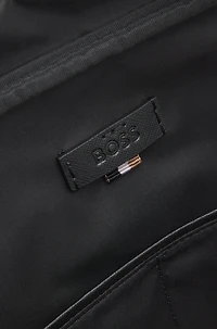 Document case with monogram pattern