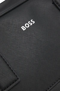 Document case with monogram pattern