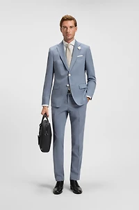 Document case with monogram pattern