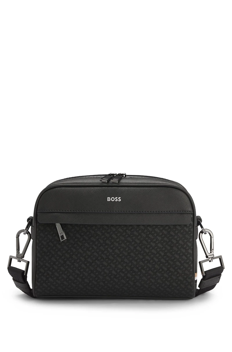 Crossbody bag with monogram details